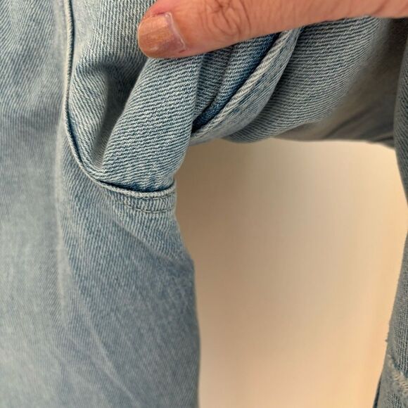 Free People We the Free women light wash distressed button fly skinny jeans 25! - Picture 13 of 16